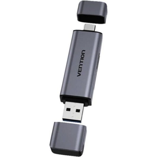 Lettore schede Vention CLLH0 USB 3.0 Tipo-C Alluminio Doppio SD/TF 512GB