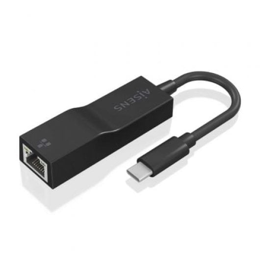 Conversor AISENS USB3.1 Gen1 USB-C para Gigabit Ethernet 1000Mbps 11cm Preto