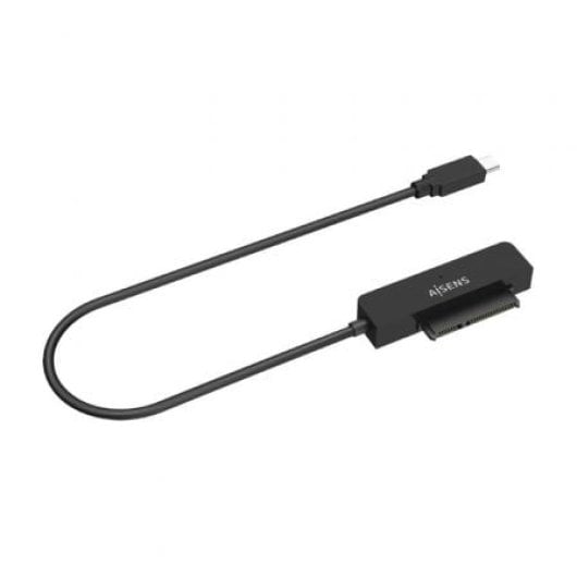 Adaptador 2.5 USB-C 3.1 Gen1 AISENS ASE-25C04B ABS Negro compacto UASP LED