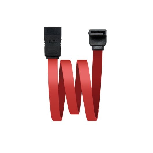 Cable SATA Nanocable 10.18.0202-OEM 0,5m Rojo Macho/Macho Conector Acodado SATA II 3Gbps