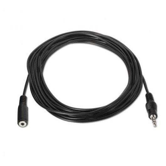 Cable AISENS A128-0146 Jack 3.5 Macho-Hembra 3m Negro Alta Compatibilidad