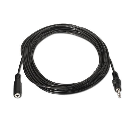 Cable AISENS A128-0146 Jack 3.5 Macho-Hembra 3m Negro Alta Compatibilidad