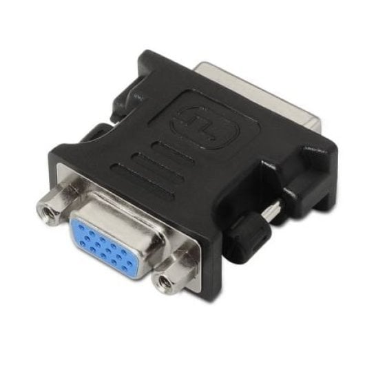 Adaptador DVI a SVGA AISENS A118-0092 24+5 Macho a HDB15 Hembra Contactos Oro Negro