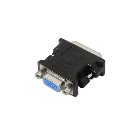 Adaptador DVI a SVGA AISENS A118-0092 24+5 Macho a HDB15 Hembra Contactos Oro Negro