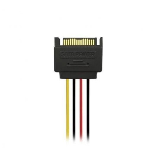 AISENS A131-0353 Cabo SATA Macho para 2x Fêmea 15 pinos 0,2m Preto até 54W