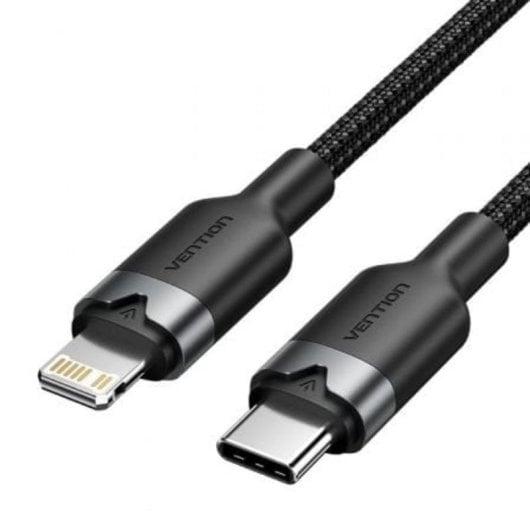 Câble Vention LALBH USB-C vers Lightning 27W 480Mbps 2m Noir