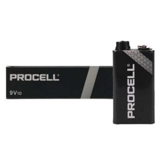 Pilha Duracell PROCELL ID1604IPX10 9V Alcalina Pack de 10 Zn/MnO2 673mAh