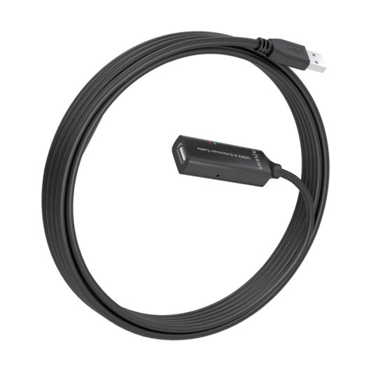AISENS A101-0914 Cabo de extensão USB 5m com amplificador USB 2.0 Preto