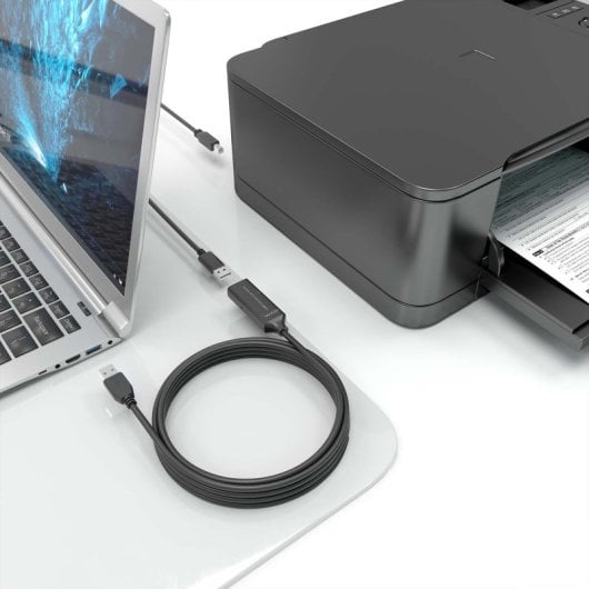 AISENS A101-0914 Cabo de extensão USB 5m com amplificador USB 2.0 Preto