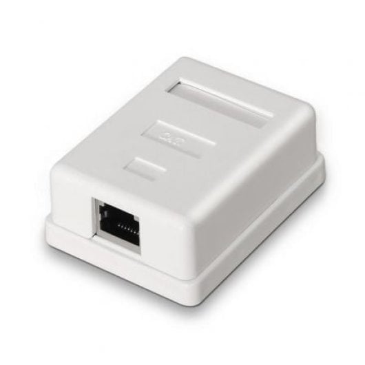 Roseta de superfície AISENS A139-0303 Cat.6 FTP 1 tomada RJ45 branca