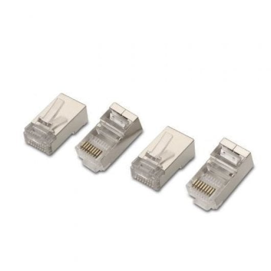 Conector AISENS A139-0298 RJ45 Cat6 Acero inoxidable Paquete 10 uds