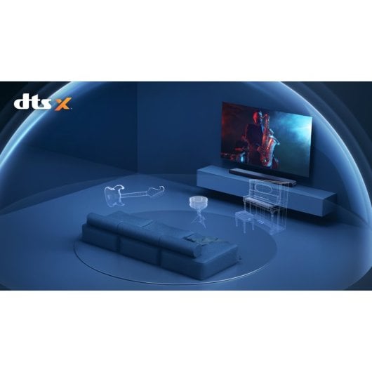 Barra de som Bluetooth HDMI TCL S45H 100 W Dolby Atmos Dual Bass Titânio escuro