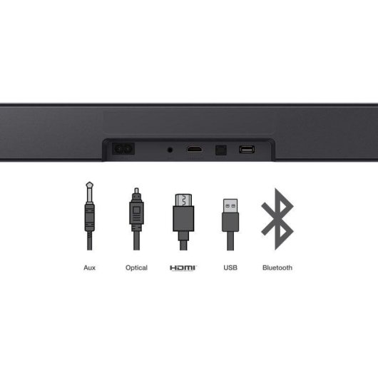 Barra de sonido TCL S45H Bluetooth HDMI 100W Dolby Atmos Dual Bass Titanio Oscuro