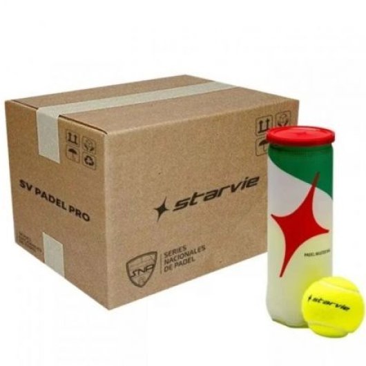 Bote de Pelotas Starvie Padel Master 72 unidades Alta Durabilidad Control y Rebote