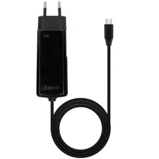 Cargador Portátil TooQ TQLC-USBCGAN65PD-C GaN 65W USB-C 1.8m Negro