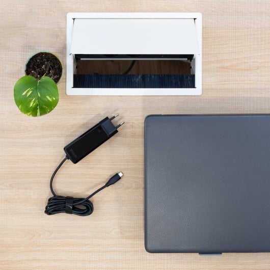 Cargador Portátil TooQ TQLC-USBCGAN65PD-C GaN 65W USB-C 1.8m Negro