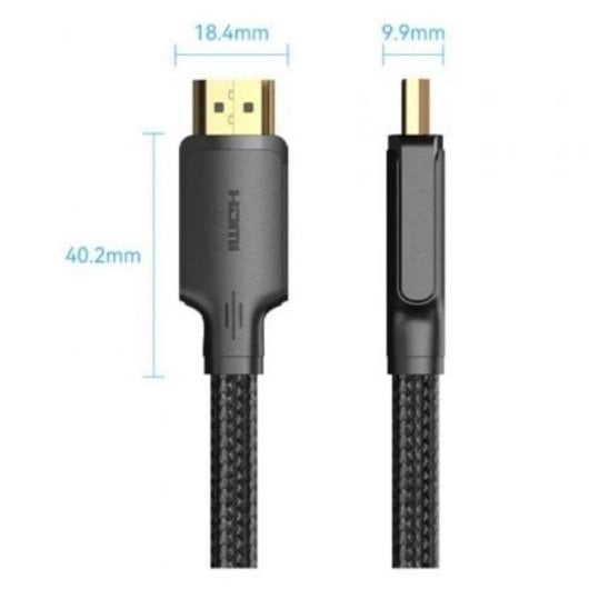 HDMI-Kabel Vention ALLBH 2.0 4K 2m Geflochten Schwarz