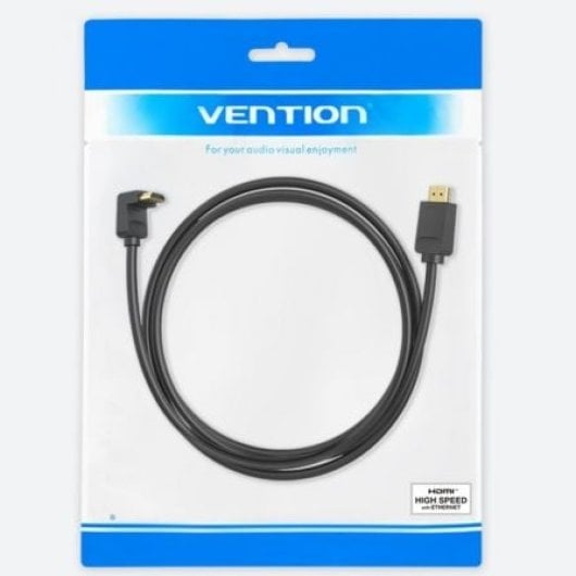 Cabo HDMI Vention AAQBG 1,5m 2.0 4K Angular 270° Macho-Macho Preto