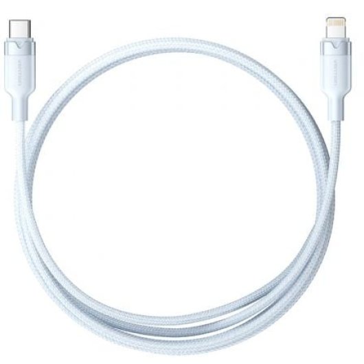 Cable Vention LALSF USB-C Lightning 1m Azul 27W 480Mbps Algodón Trenzado