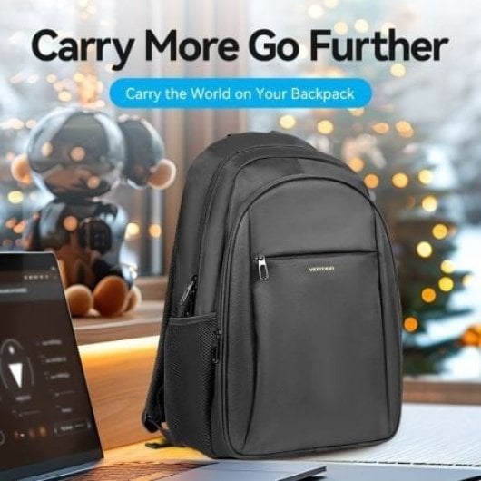 VENTION KRMB0 Mochila para portátil 15,6″ 20L Oxford 1680D leve preto