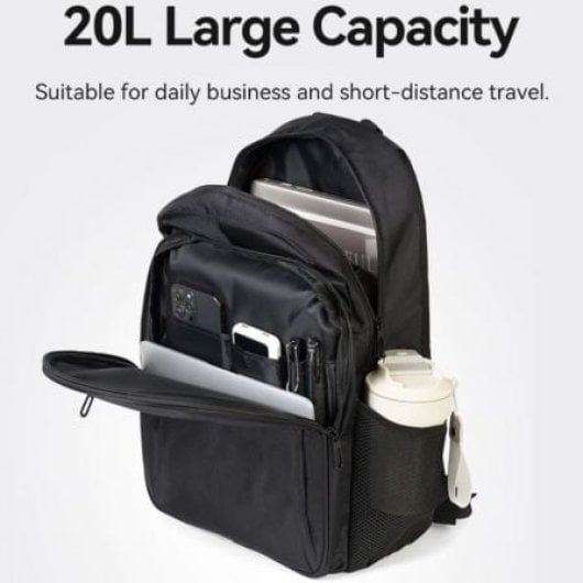 VENTION KRMB0 Mochila para portátil 15,6″ 20L Oxford 1680D leve preto