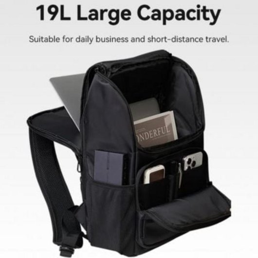 Mochila Vention KROB0 para portáteis até 15,6" 19L impermeável preta
