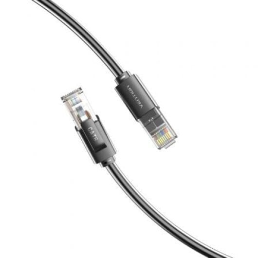 Cabo de rede Vention IBRBJ Cat.6A 5m preto RJ45 UTP Ethernet 1000Mbps