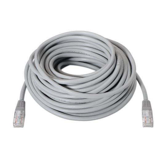 Cable de red AISENS A135-0234 Cat.6 RJ45 UTP 10m AWG24 100% cobre gris