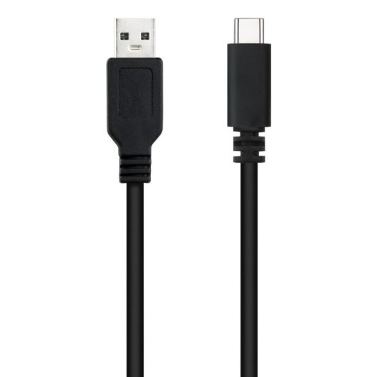 Cable USB 2.0 Nanocable 10.01.2101-L150 1.5m Negro 3A 480Mbps