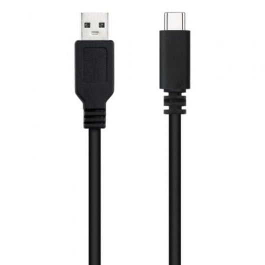 Câble Nanocable 10.01.2101-L150 USB 2.0 USB-C/M-A 1,5 m Noir 3 A 480 Mbps