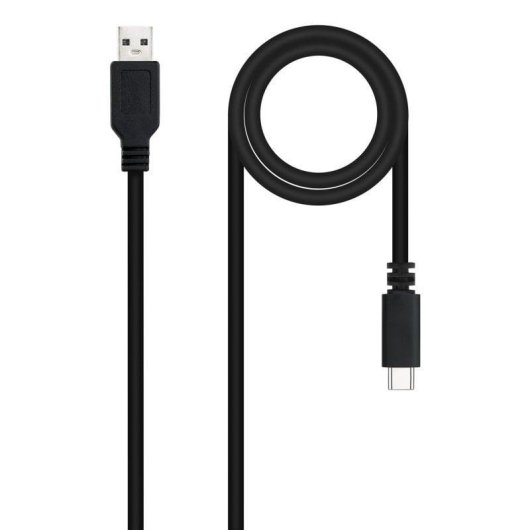 Cable USB 2.0 Nanocable 10.01.2101-L150 1.5m Negro 3A 480Mbps