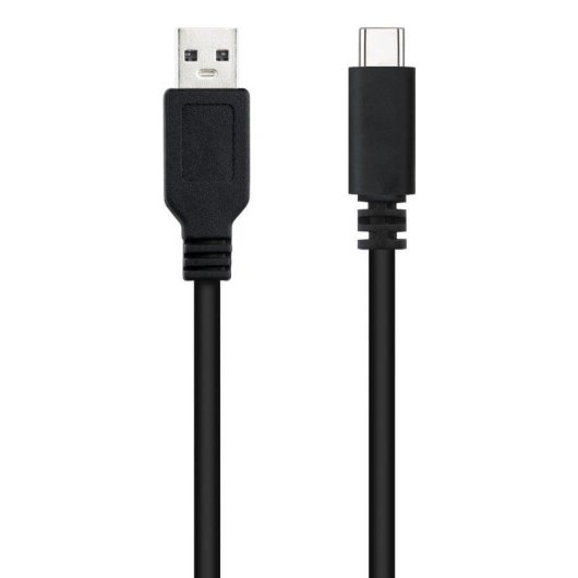 Cable USB 2.0 Nanocable 10.01.2101-L150 1.5m Negro 3A 480Mbps