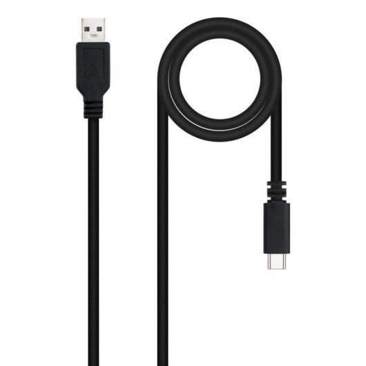 Cable USB 2.0 Nanocable 10.01.2101-L150 1.5m Negro 3A 480Mbps