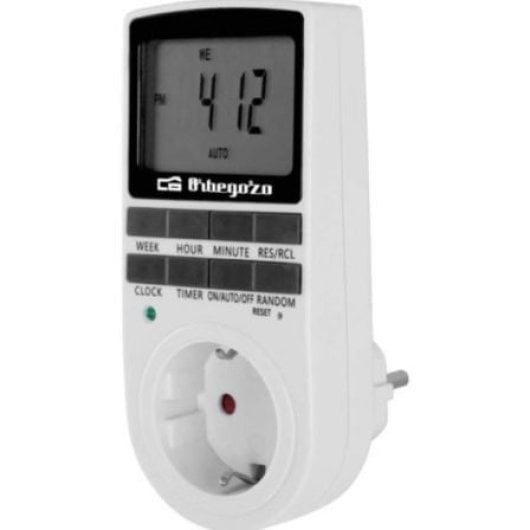 Orbegozo PG 25 Digitalprogrammierer 24h 16 Anti-Diebstahl-Programme 3680W LCD