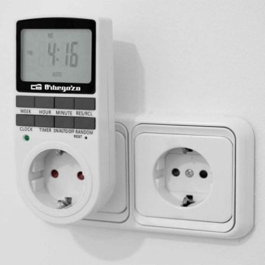 Orbegozo PG 25 Digitalprogrammierer 24h 16 Anti-Diebstahl-Programme 3680W LCD