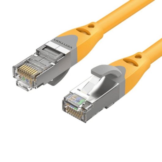 Cabo de Rede Vention IBHYI Cat.6A SFTP 3m Amarelo 10Gbps/dourado