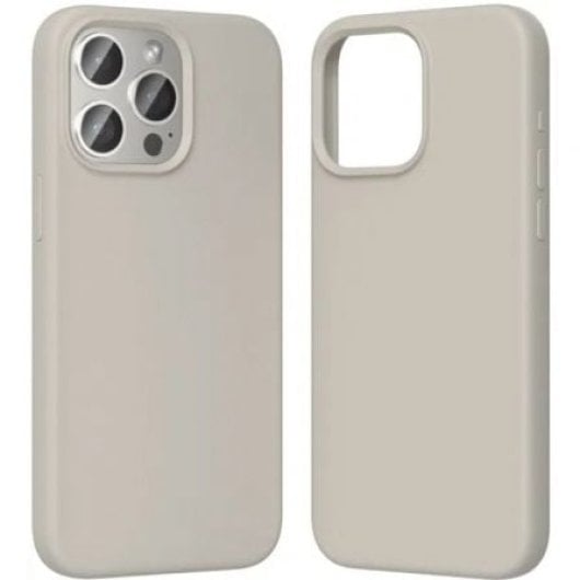 Funda silicona Vention KUFM0-20 compatible iPhone 15 Plus MagSafe gris grava
