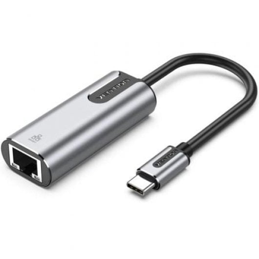 Adaptador VENTION CFNHB USB Tipo C para RJ45 1000 Mbps Liga de Alumínio