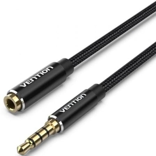 Cable estéreo Vention BHCBH 2m jack 3.5 macho a hembra negro