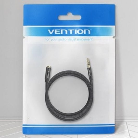 Cable estéreo Vention BHCBH 2m jack 3.5 macho a hembra negro