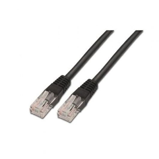 Cable de red AISENS A135-0260 Cat6 UTP 3m negro RJ45 contactos oro