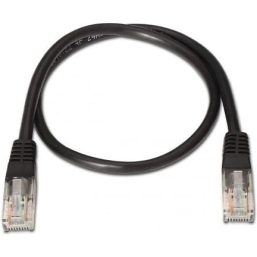 Cable de red AISENS A135-0260 Cat6 UTP 3m negro RJ45 contactos oro