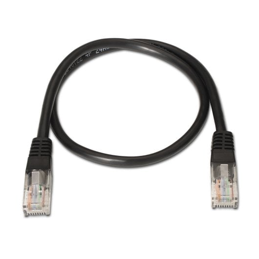 Cable de red AISENS A135-0260 Cat6 UTP 3m negro RJ45 contactos oro