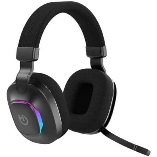 Auriculares sem fios Bluetooth 5.4 HIDITEC com conector de 3,5 mm, microfone e ARGB
