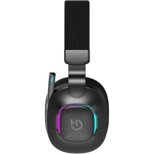 Auriculares sem fios Bluetooth 5.4 HIDITEC com conector de 3,5 mm, microfone e ARGB