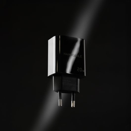 Cargador de Pared Nanocable 10.10.2006 20W 1xUSB-C Negro Universal PD