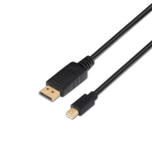 Cable DisplayPort a Mini DisplayPort AISENS A124-0132 3m 4K@60Hz 21,6Gbps Negro