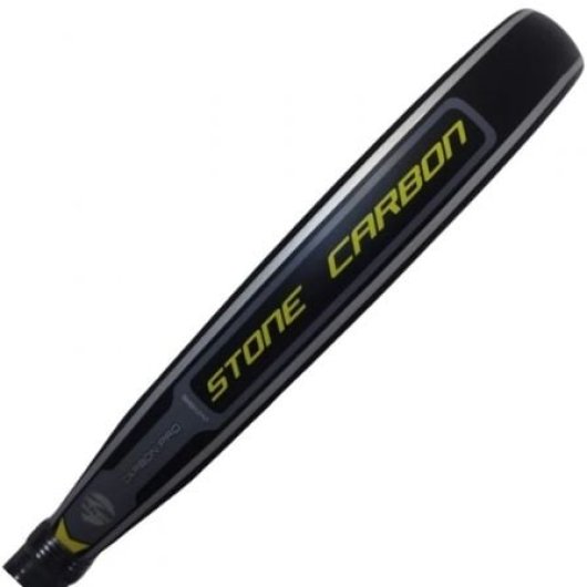 Pala pádel Siux Stone Carbon 3K 355-375g lágrima carbono 3K EVA Soft amarillo-negro