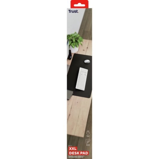Alfombrilla Trust Benya XXL 900x430mm PVC vegano Antideslizante Negro