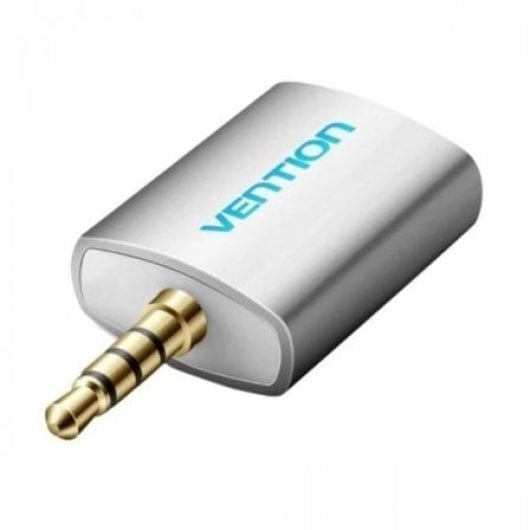 Adaptador Audio Vention BDAW0 Jack 3.5mm Macho a 2x Jack 3.5mm Hembra Blanco Aluminio